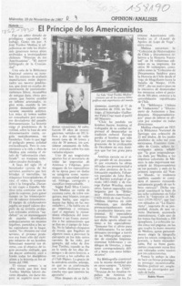 El príncipe de los americanistas  [artículo] Rubén Moore.