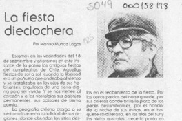 La fiesta dieciochera  [artículo] Marino Muñoz Lagos.