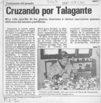 Cruzando por Talagante  [artículo].