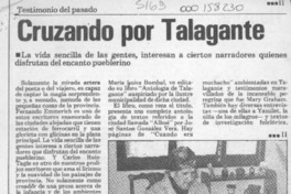 Cruzando por Talagante  [artículo].