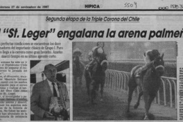 El "St. Leger" engalana la arena palmeña  [artículo].