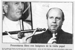 Presentaron libro con imágenes de la visita papal  [artículo].