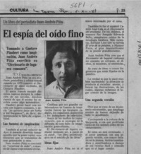 El espía del oído fino  [artículo] Maura Brescia.