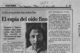 El espía del oído fino  [artículo] Maura Brescia.