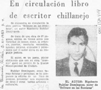 En circulación libro de escritor chillanejo  [artículo].