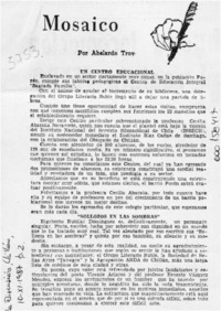 Mosaico  [artículo] Abelardo Troy.