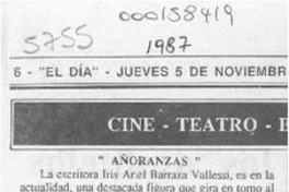 "Añoranzas"  [artículo] Luis E. Aguilera.