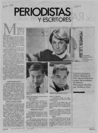 Periodistas y escritores  [artículo].