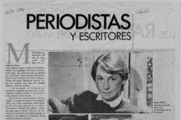 Periodistas y escritores  [artículo].