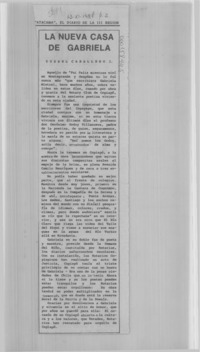 La nueva casa de Gabriela