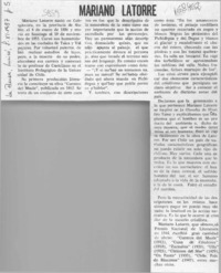 Mariano Latorre  [artículo].