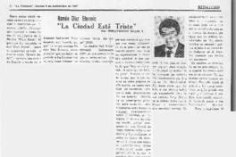 "La ciudad está triste"