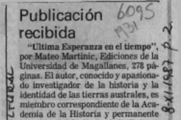 Publicación recibida