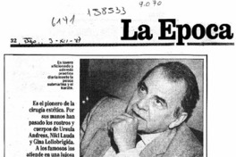 El hombre de las manos de oro  [artículo] Daniela Capella.