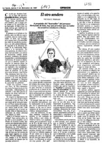 El otro sendero  [artículo] Victor E. Tokman.