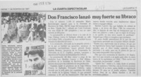 Don Francisco lanzó muy fuerte su libraco  [artículo].