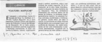 "Cultura mapuche"  [artículo].