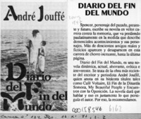 Diario del fin del mundo  [artículo].