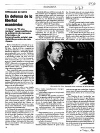 En defensa de la libertad económica  [artículo].
