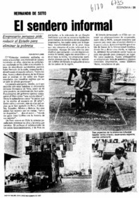 El sendero informal  [artículo] Edith Flores.