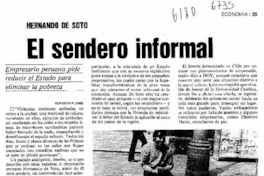 El sendero informal  [artículo] Edith Flores.