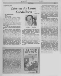 Líos en la costa cordillera  [artículo] Patricio Ríos.