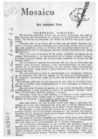 Mosaico  [artículo] Abelardo Troy.
