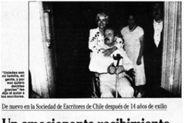 Un emocionante recibimiento tuvo Armando Cassigoli