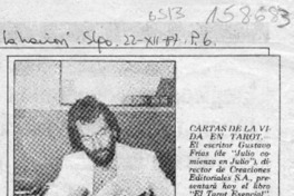 Cartas de la vida en Tarot  [artículo].