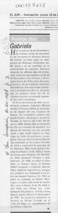 Gabriela  [artículo] R.