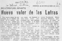 Nuevo valor de las letras  [artículo] El Director.