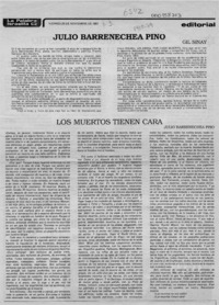Julio Barrenechea Pino  [artículo] Gil Sinay.