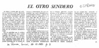 El otro sendero  [artículo] E.