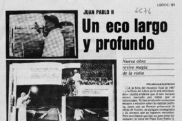 Un eco largo y profundo