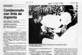 Condecorado con tinta de imprenta  [artículo].