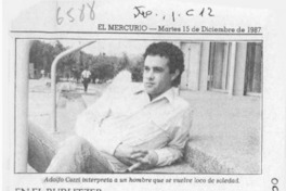 Hoy, función única de monólogo de A. Cozzi  [artículo].