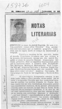 Notas literarias  [artículo] Mesa Seco.