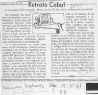 Retrato cabal  [artículo] Filebo.