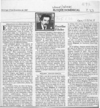 Escribe Filebo  [artículo] Filebo.