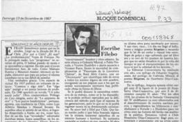 Escribe Filebo  [artículo] Filebo.