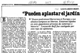 "Pueden aplastar el jardín pero no impedir la primavera"  [artículo] Isabel Lipthay.