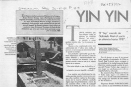 Yin Yin está en Petrópolis  [artículo] Roque Esteban Scarpa.