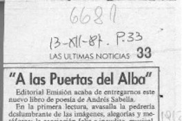 "A las puertas del alba"