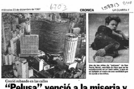 "Pelusa" venció a la miseria y triunfa con su libro-denuncia  [artículo].