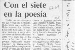 Con el siete en la poesía  [artículo].