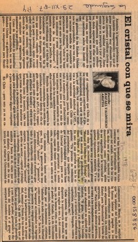 El cristal con que se mira  [artículo] Rafael Valdivieso Ariztía.