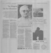 "La alegría de ser hombre"