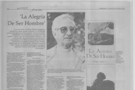 "La alegría de ser hombre"