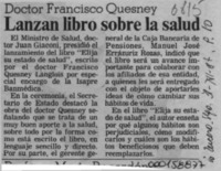 Lanzan libro sobre la salud  [artículo]