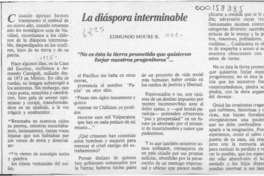 La diáspora interminable  [artículo] Edmundo Moure R.
